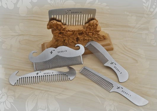 Peines de Acero Inoxidable para Barba y Cabello - Image 3