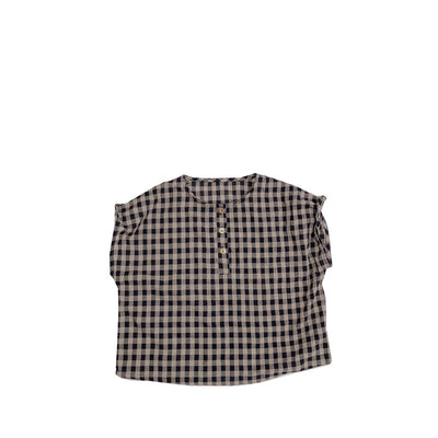 Chaleco Escolar de Cuadros con Cuello Redondo para Niños - Image 11