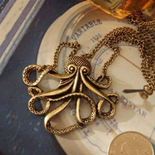 Collar Largo Pulpo Retro - Image 3