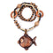 Printed wooden sweater chain Brown 2Style