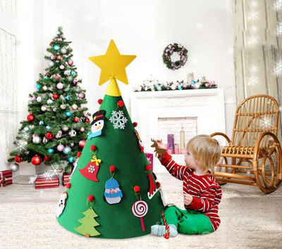 Árbol de Navidad 3D en Fieltro - Puzzle Infantil DIY Hecho a Mano - Image 5