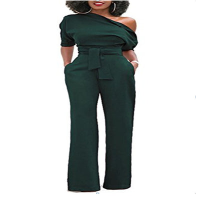 Pantalón Ancho con Hombros Descubiertos y Botones - Image 9