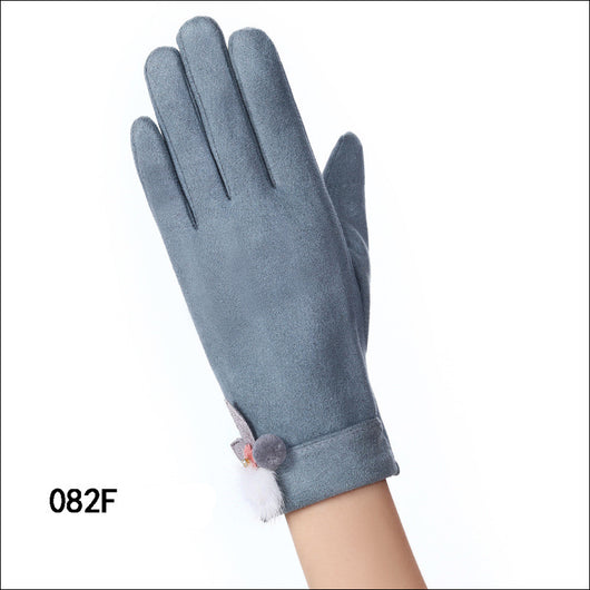 Guantes de Invierno Táctiles Impermeables de Ante - Image 14