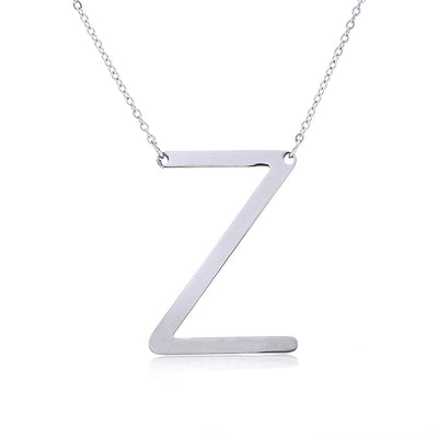 Collar Inicial Acero Inoxidable Chapado en Oro Rosa - Image 80
