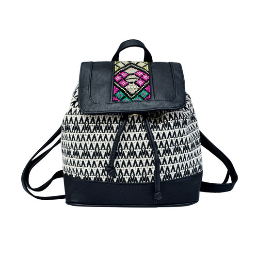 Mochila Bordada con Rayas