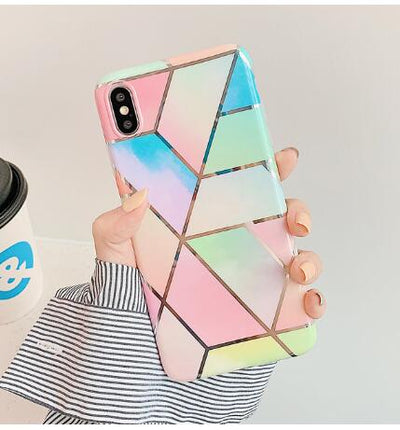 Funda de Silicona Marmolada Compatible con Apple - Image 24
