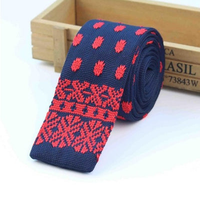 Corbata Tejida Delgada a Rayas para Hombre - Diseño Moderno y Sofisticado - Image 35