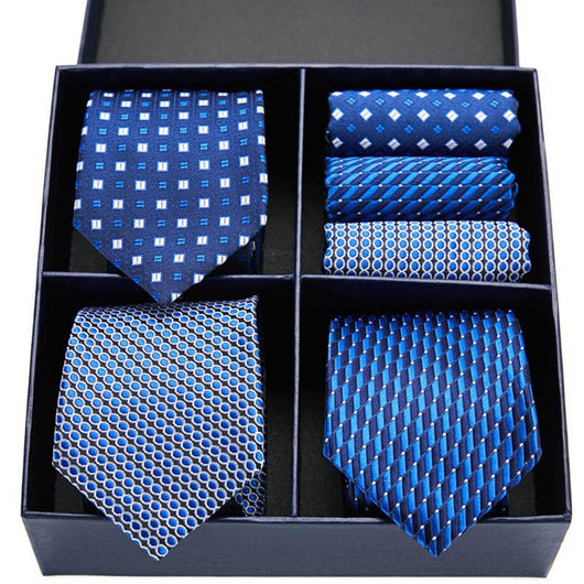 Conjunto Ejecutivo: Corbata a Rayas y Pañuelo de Bolsillo - Image 7