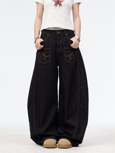 Jeans de Calle Americana con Bolsillos Bordados Inside-Out - Image 9