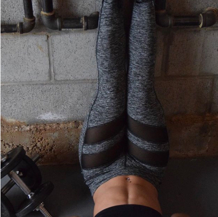 Leggings deportivos con malla en dos secciones - Image 3