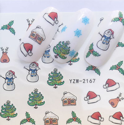 Calcomanías Navideñas para Uñas - Pegatinas de Transferencia Agua Full Cover - Image 18
