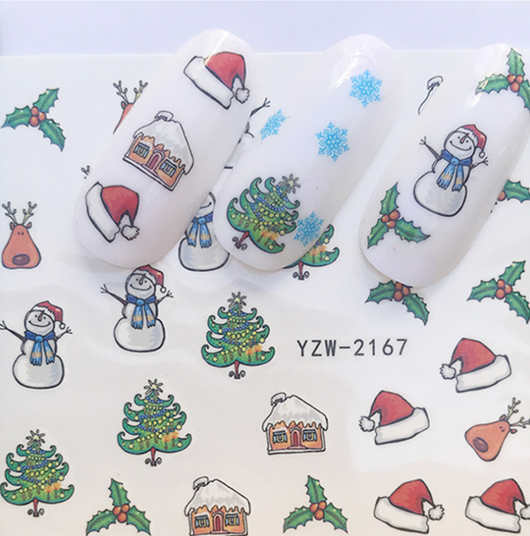 Calcomanías Navideñas para Uñas - Pegatinas de Transferencia Agua Full Cover - Image 18