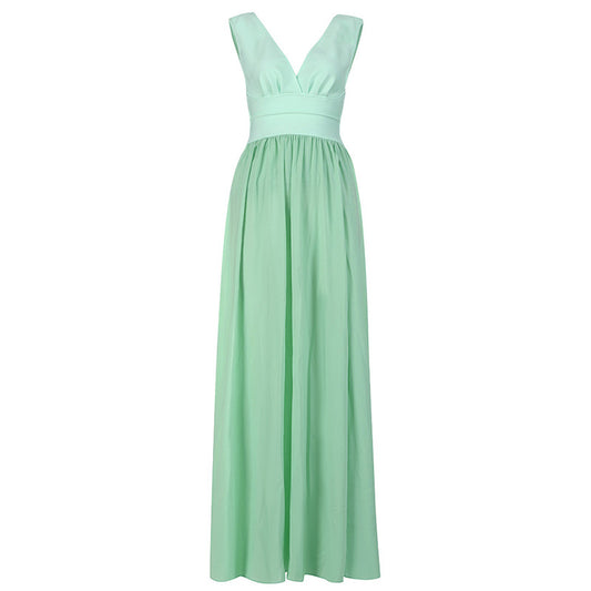 Vestido Bohemio de Seda y Ramio para Mujer