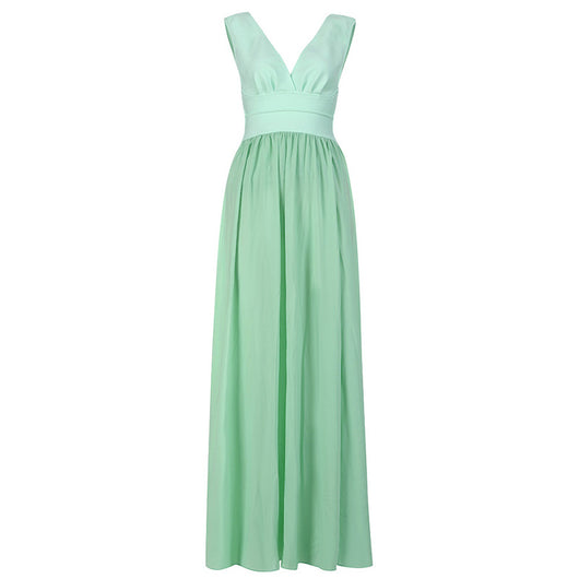 Vestido Bohemio de Seda y Ramio para Mujer