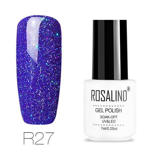 Uñas de Terapia Lumínica Arcoíris con Diseño de Estrellas - 29 Colores - Image 40