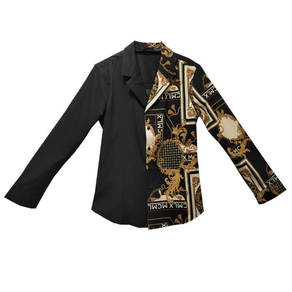 Camiseta Manga Larga Slim Fit Estilo Coreano para Hombre