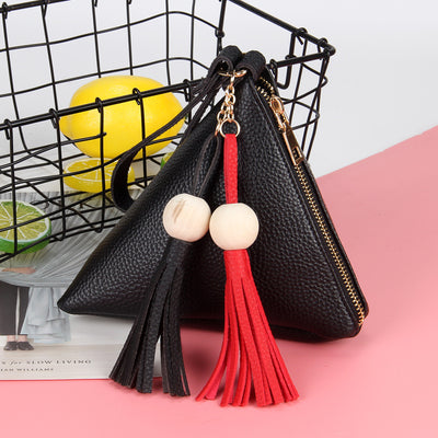 Bolso Mula Triangular con Monedero - Diseño Geométrico para Verano - Image 3