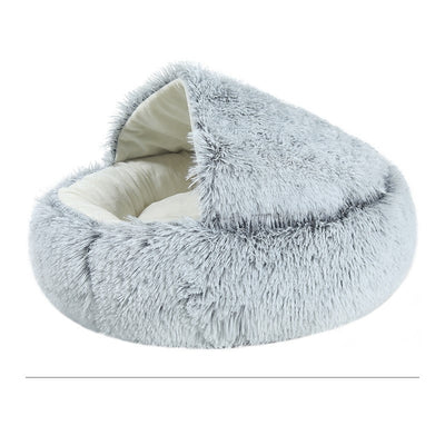 Cama Térmica de Felpa para Gatos - Nido Redondo Envolvente - Image 6