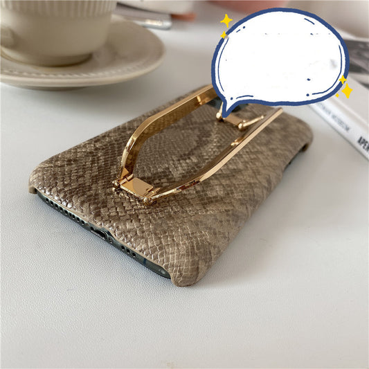 Funda de Teléfono con Soporte Metal y Hebilla Cuadrada de Diseño Exclusivo - Image 2
