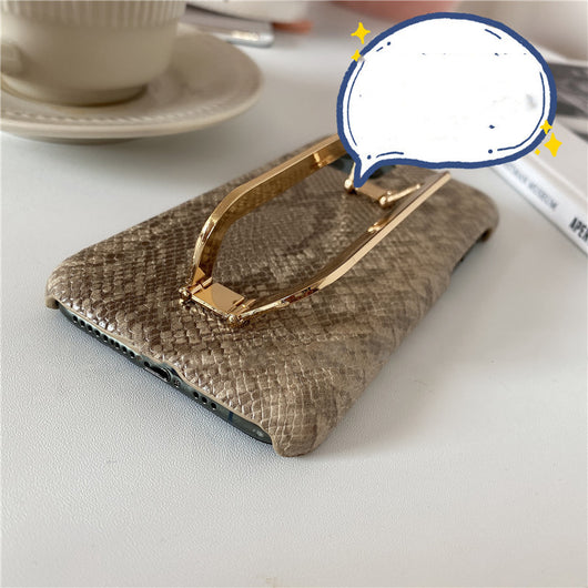 Funda de Teléfono con Soporte Metal y Hebilla Cuadrada de Diseño Exclusivo - Image 2