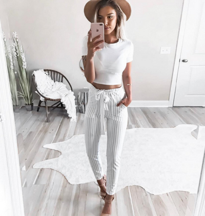 Pantalones Largos Casuales para Mujer - Otoño