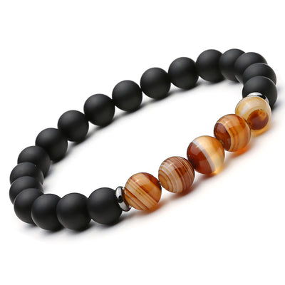 Pulsera de Piedra Natural con Cuentas Mantra - Brazalete Buddha para Hombre y Mujer - Image 3