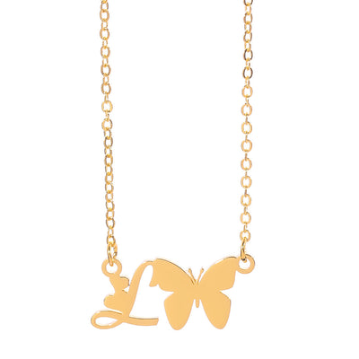 Collar Colgante Mariposa con Inicial Personalizada - Image 12
