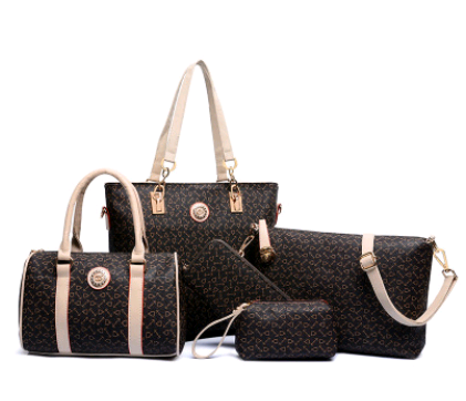 Bolsa Madre Convertible con Patrón de Flechas - Set 5 Piezas Estilo Europeo - Image 9