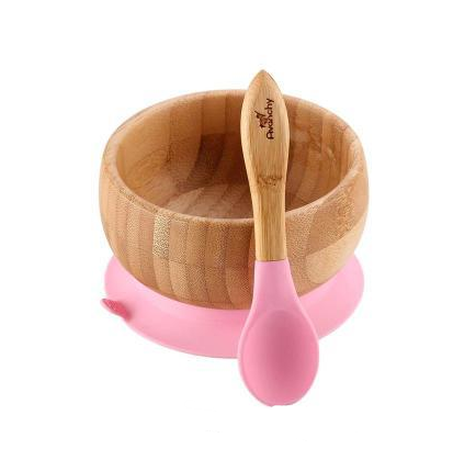 Set de Plato y Cuchara de Bambú Avanchy con Ventosa para Bebés - Image 4