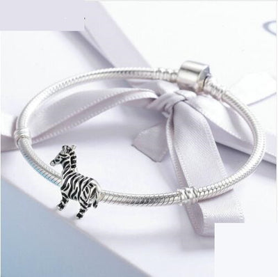 Pulsera Plata Esterlina 925 con Cebra Adorable - Joyería Femenina Elegante - Image 4