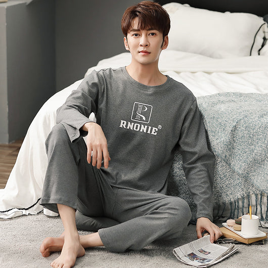 Pijama para Hombre de Algodón 100% con Manga Larga