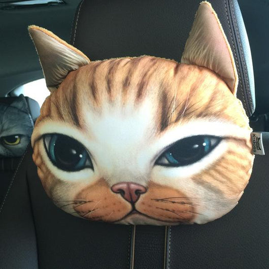 Almohada Reposacabezas para Auto - Diseño Gatos - Image 22