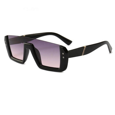 Gafas de Sol Siamesas Media Montura - Tendencia Europa Moda Asiática - Image 5