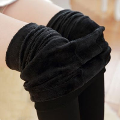 Leggings de Terciopelo Grueso con Efecto Moldeador