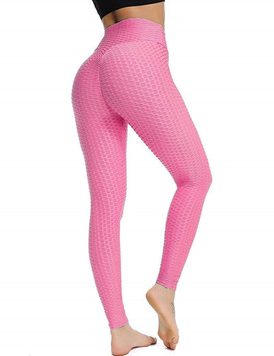 Leggins Deportivos Cintura Alta Push-Up para Mujer - Pantalones Yoga Jacquard - Image 9