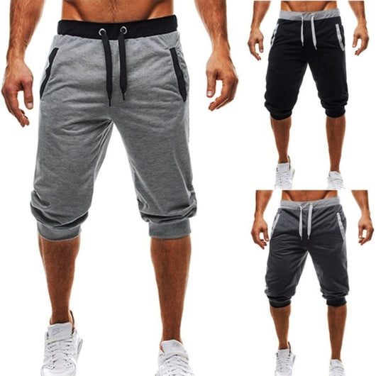Pantalones de Jogging Colorblock de Cinco Puntos para Fitness