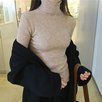 Blusa Tejida Cuello Alto Manga Larga - Image 10