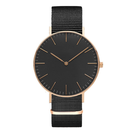 Reloj de Hombre Cuarzo Oro Rosa Ultra Delgado con Correa de Acero Doble Aguja - Image 12
