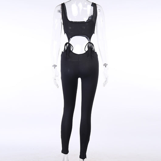 Pantalón deportivo con cortes y cordones ajustables - Image 14