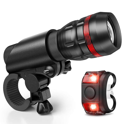 Juego de Luces para Bicicleta - Faro Delantero y Luz Trasera con Soporte - Image 7