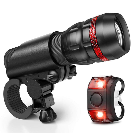 Juego de Luces para Bicicleta - Faro Delantero y Luz Trasera con Soporte - Image 7