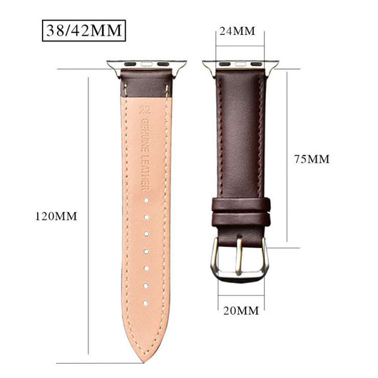 Correa de Reloj Cuero Genuino Bicolor - Pulsera Premium de Cuero Vacuno - Image 5