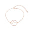 Wave Silver bracelet Rose Gold