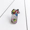 Pina Colada Cocktail Brooch Negro
