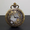 Reloj de Bolsillo Vintage Clásico Grande con Engranajes Hueco