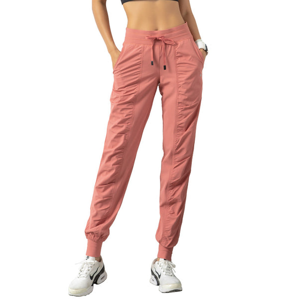 Pantalones deportivos ajustables para running y fitness