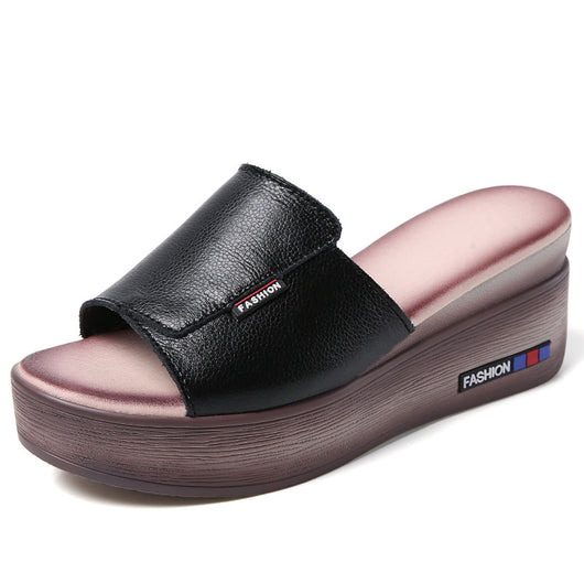 Sandalias de Plataforma en Cuero para Mujer - Image 5