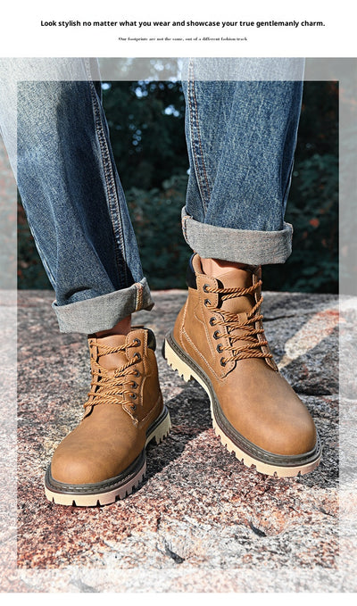 Botas Casuales Martin de Cuero Genuino para Hombre - Caña Media - Image 8