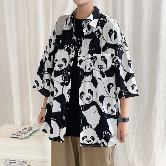 Camisa Manga Corta Estilo Hong Kong - Diseño Japonés Moderno - Image 9