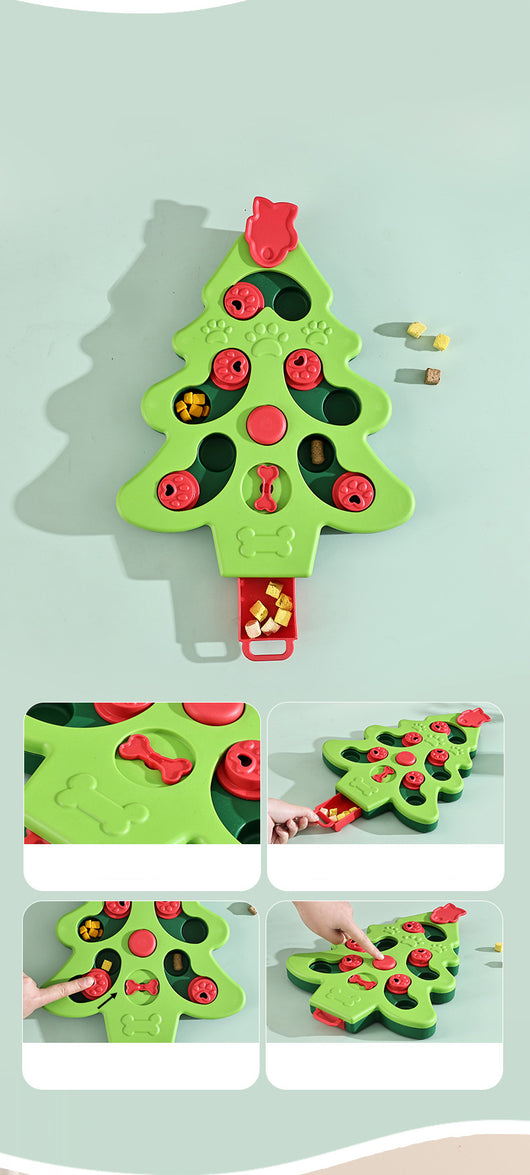 Juguete Interactivo Árbol de Navidad para Perros - Comedero Lento Antideslizante - Image 9